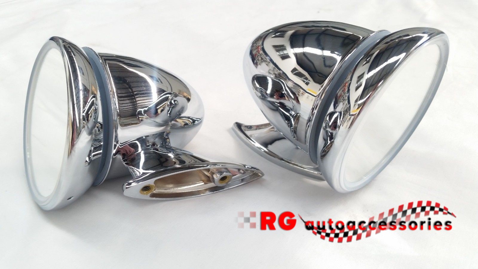 FORD FALCON XA XB XC UNIVERSAL STAINLESS BULLET CONE MIRRORS OLD SCHOOL LOOK WITH FREE FREIGHT