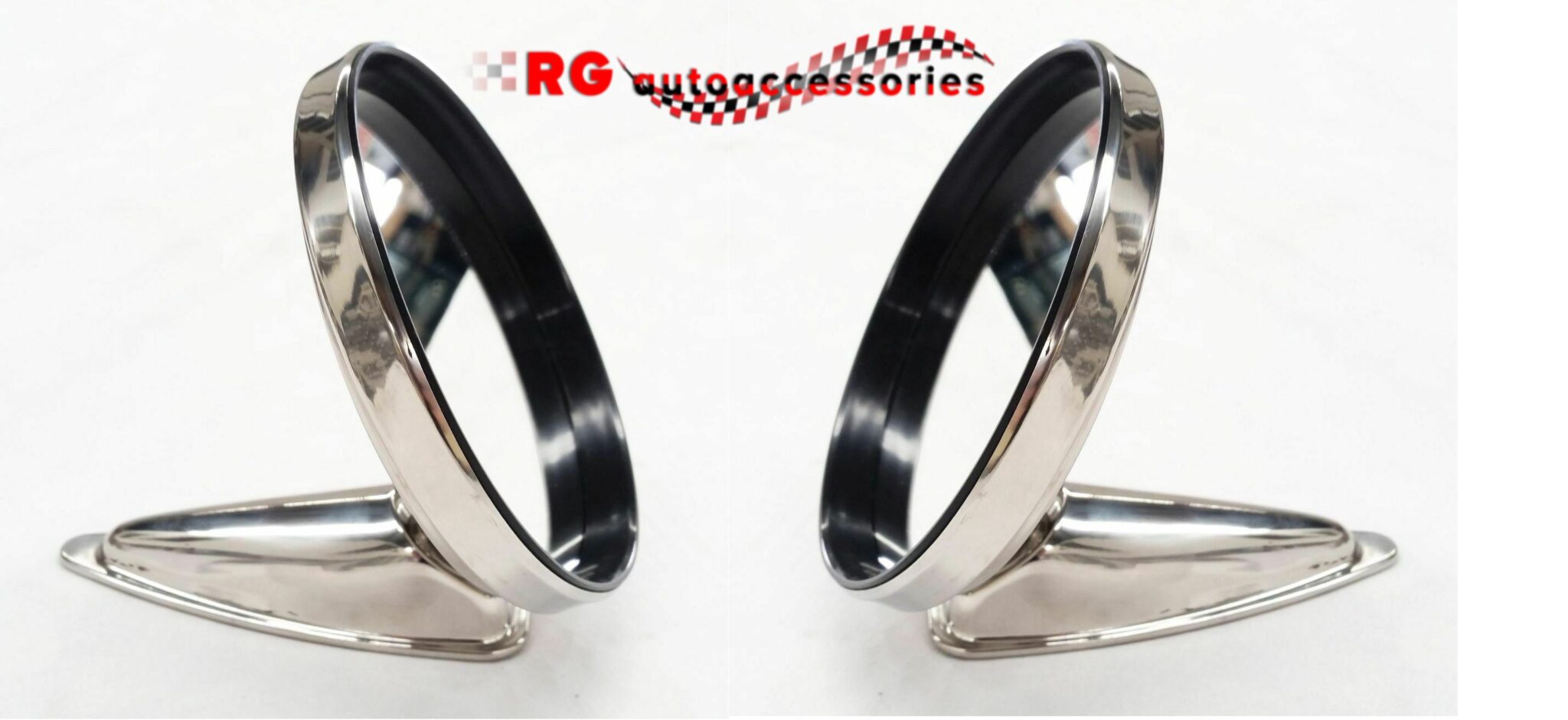 HOLDEN FE / FC / FB / EK / HQ / HJ / HX / HZ WB UNIVERSAL STAINLESS MIRRORS (pair) 4 INCH