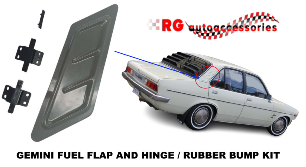 HOLDEN GEMINI FUEL FLAP COMPLETE KIT TO SUIT TX TC TD SEDAN COUPE WAGON