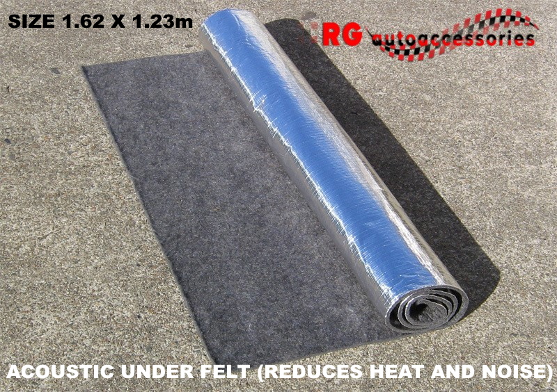 Acoustic Under Felt Reduce Floor Heat And Road Noise 1.62 x 1.23m WITH FREE FREIGHT
